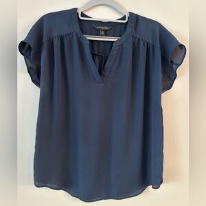 Banana Republic | Women’s Navy Blue V-neck Blouse | XS